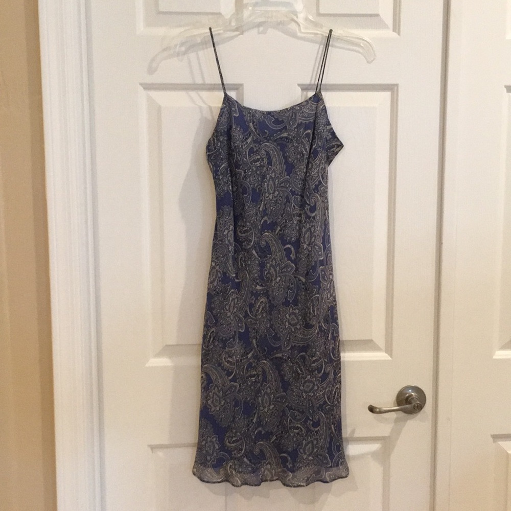 Ann Taylor Dress - Blue Paisley - 2P